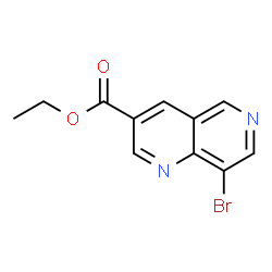 Ethyl 8-bromo-1,6-naphthyridine-3-carboxylate Structure