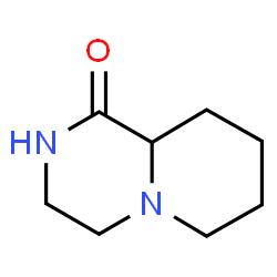 2H-Pyrido[1,2-a]pyrazin-1(6H)-one,hexahydro-,(+)-(8CI)结构式