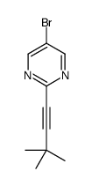 5-bromo-2-(3,3-dimethylbut-1-ynyl)pyrimidine结构式