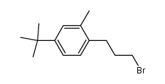 γ-(4-tert-Butyl-2-methyl-phenyl)-propylbromid Structure