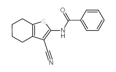 Benzamide,N-(3-cyano-4,5,6,7-tetrahydrobenzo[b]thien-2-yl)- Structure