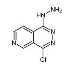 4-chloro-1-hydrazinopyrido[3,4-d]pyridazine结构式