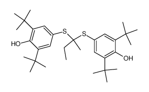 2,2-bis(3,5-di-t-butyl-4-hydroxyphenylthio)butane Structure