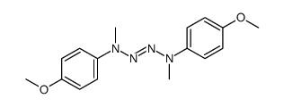 4-methoxy-N-[(4-methoxy-N-methylanilino)diazenyl]-N-methylaniline结构式