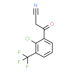 BENZENEPROPANENITRILE, 2-CHLORO-B-OXO-3-(TRIFLUOROMETHYL)- structure