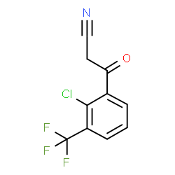 BENZENEPROPANENITRILE, 2-CHLORO-B-OXO-3-(TRIFLUOROMETHYL)- Structure