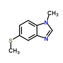 Benzimidazole, 1-methyl-5-(methylthio)- (8CI)结构式