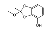 2-methoxy-2-methyl-1,3-benzodioxol-4-ol结构式