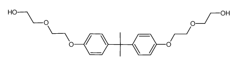 2,2'-[propane-2,2-diylbis(benzene-4,1-diyloxyethane-2,1-diyloxy)]diethanol Structure
