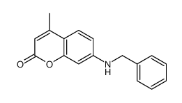 7-(benzylamino)-4-methylchromen-2-one Structure