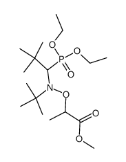 methyl 2-(N-tert-butyl-N-(1-diethylphosphono-2,2-dimethylpropyl)aminooxy)propionate结构式