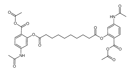 1,10-bis-4-acetamidosalicyl-sebacate, acetylated结构式