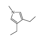 3,4-Diethyl-1-methyl-1H-pyrrole结构式