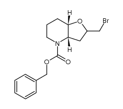 benzyl (3aS,7aS)-2-(bromomethyl)hexahydrofuro[3,2-b]pyridine-4(2H)-carboxylate Structure
