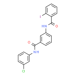 N-(3-{[(3-chlorophenyl)amino]carbonyl}phenyl)-2-iodobenzamide Structure