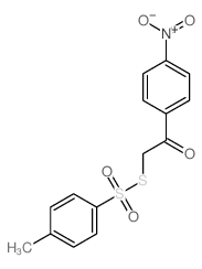 S-(2-(4-(Hydroxy(oxido)amino)phenyl)-2-oxoethyl) 4-methylbenzenesulfonothioate结构式