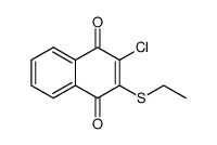 2-Ethylthio-3-chloro-1,4-naphthoquinone Structure