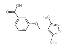 3-[(3,5-DIMETHYLISOXAZOL-4-YL)METHOXY]BENZOIC ACID structure