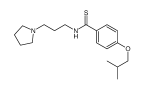 p-Isobutoxy-N-[3-(1-pyrrolidinyl)propyl]thiobenzamide结构式