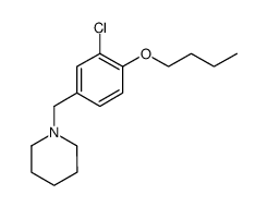 N-(3-Chlor-4-butoxybenzyl)-piperidin Structure