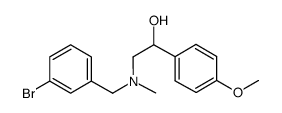 2-[(3-bromo-benzyl)-methyl-amino]-1-(4-methoxy-phenyl)-ethanol结构式