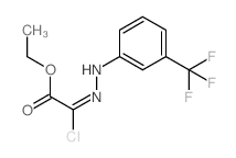 Ethyl chloro{[3-(trifluoromethyl)-phenyl]hydrazono}acetate结构式