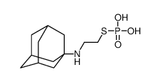 2-(1-adamantylamino)ethylsulfanylphosphonic acid Structure