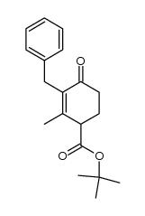 tert-butyl 3-benzyl-2-methyl-4-oxocyclohex-2-enecarboxylate结构式