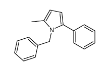 1-benzyl-2-methyl-5-phenylpyrrole结构式