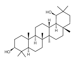18α-oleanane-3β,19β-diol Structure