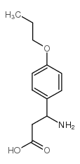 3-(4-丙氧基苯基)-beta-丙氨酸结构式