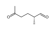Hexanal, 2-methyl-5-oxo-, (2R)- (9CI) Structure