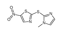 2-(1-methylimidazol-2-yl)sulfanyl-5-nitro-1,3-thiazole structure