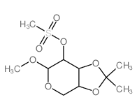 a-L-Arabinopyranoside, methyl 3,4-O-(1-methylethylidene)-,methanesulfonate (9CI) Structure