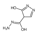 1H-Pyrazole-4-carboxylic acid, 4,5-dihydro-5-oxo-, hydrazide (9CI)结构式