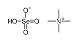 hydrogen selenate,tetramethylazanium Structure