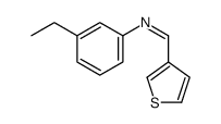N-(3-ethylphenyl)-1-thiophen-3-ylmethanimine Structure