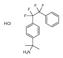 2-[4-(1,1,2,2-tetrafluoro-2-phenylethyl)phenyl]propan-2-amine,hydrochloride结构式