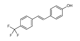 4-[2-[4-(trifluoromethyl)phenyl]ethenyl]phenol结构式