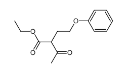 ethyl 3-oxo-2-(2-phenoxyethyl)butanoate结构式