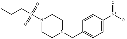 1-(4-Nitrobenzyl)-4-(propylsulfonyl)piperazine Structure