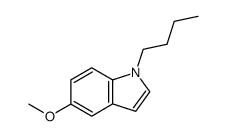 1-n-butyl-5-methoxy-indole结构式