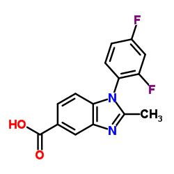 1-(2,4-Difluorophenyl)-2-methyl-1H-benzimidazole-5-carboxylic acid Structure