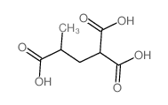 butane-1,1,3-tricarboxylic acid结构式
