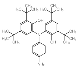 6,6'-((4-AMINOPHENYL)AZANEDIYL)BIS(2,4-DI-TERT-BUTYLPHENOL) Structure