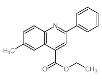 Ethyl 6-methyl-2-phenyl-4-quinolinecarboxylate structure