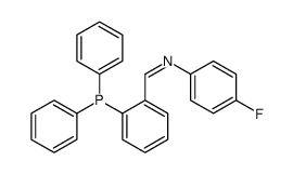 1-(2-diphenylphosphanylphenyl)-N-(4-fluorophenyl)methanimine Structure