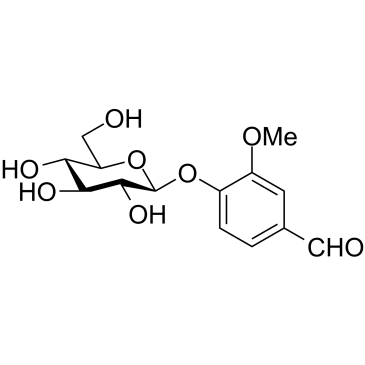 Vanillin 4-O-b-D-Glucoside structure