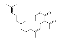 2-Acetyl-5,9,13-trimethyl-4,8,12-tetradecatrienoic acid ethyl ester结构式