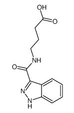 4-(1H-indazole-3-carbonylamino)butanoic acid Structure